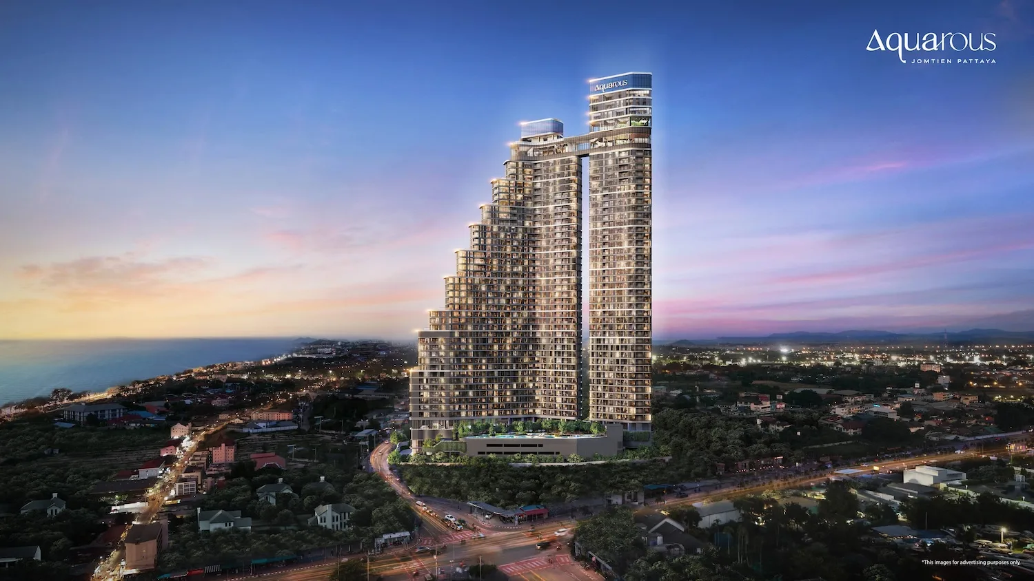 Aquarous Jomtien Pattaya, вид на комплекс