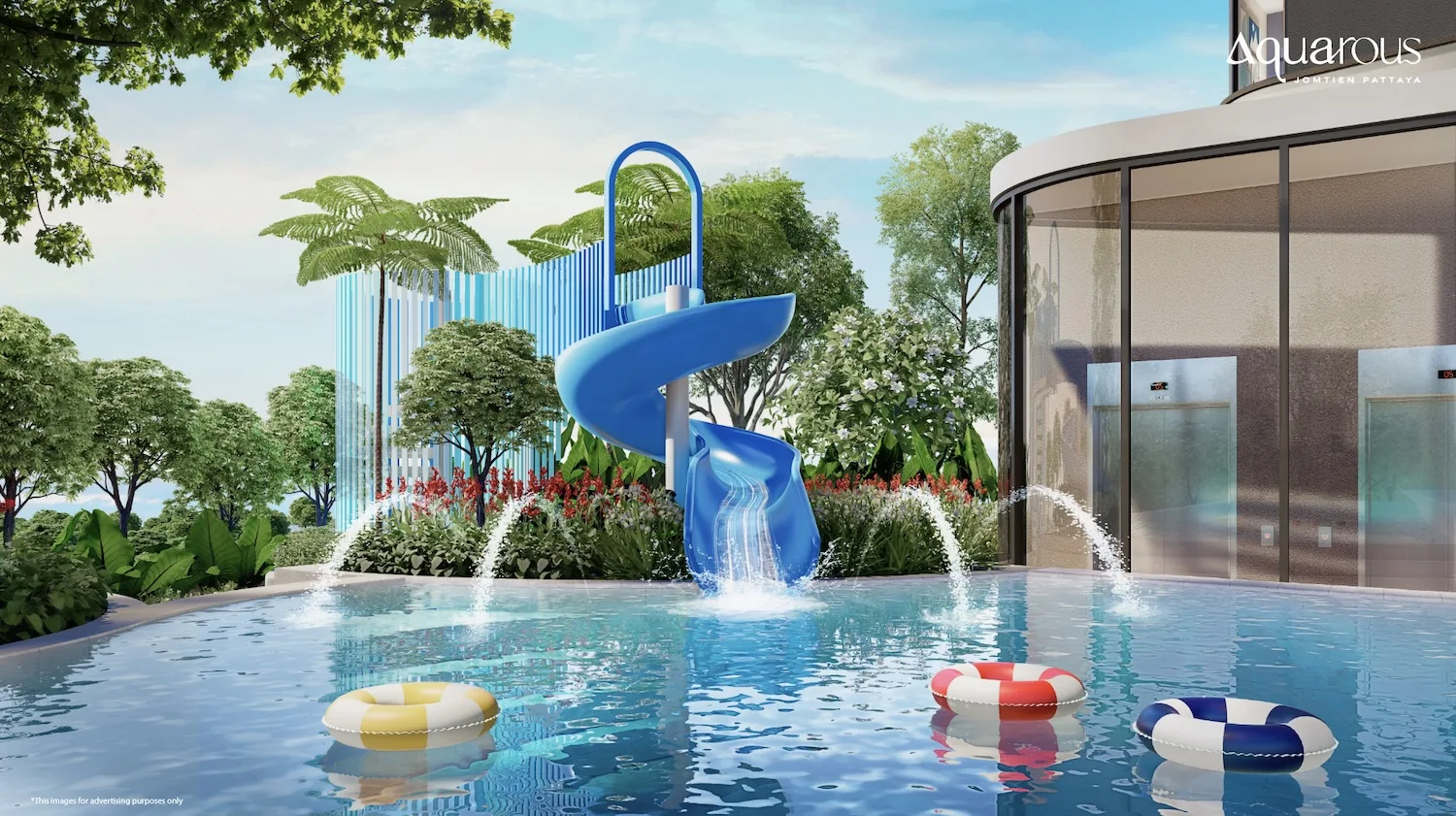 Aquarous Jomtien Pattaya, семейный бассейн