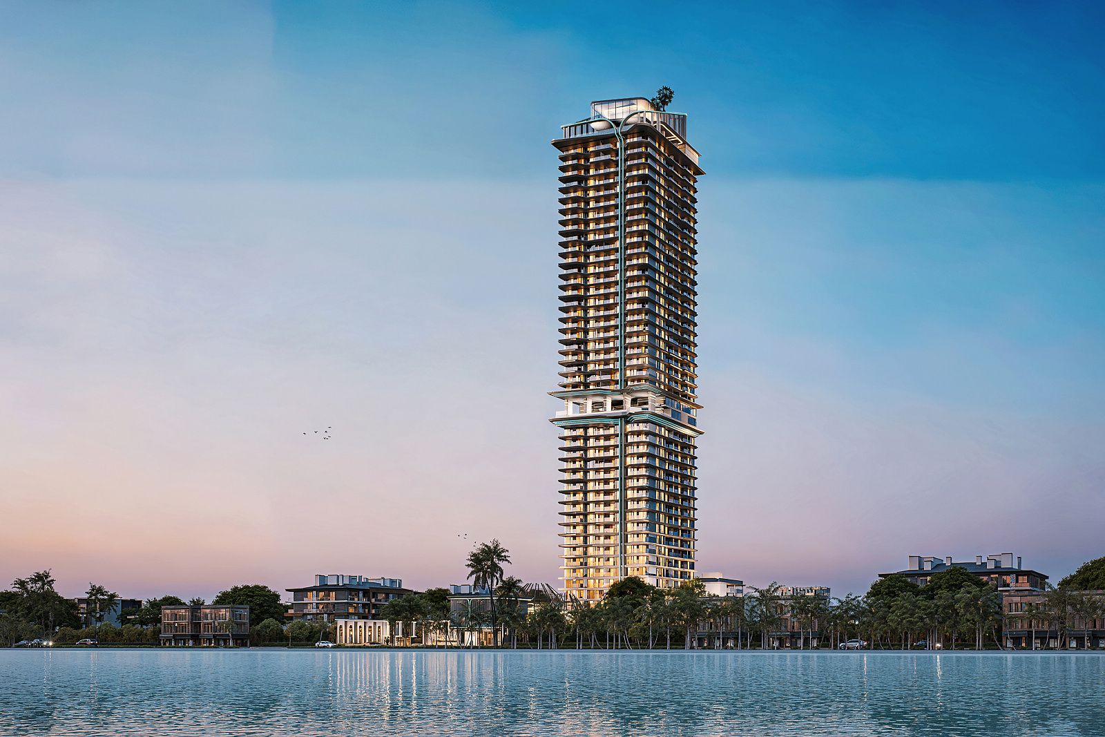 Dusit Sea Spire, внешний вид башни у моря