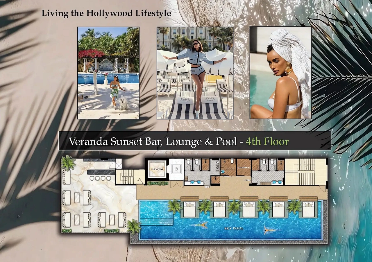 The Riviera Beverly Hills, план этажа 4