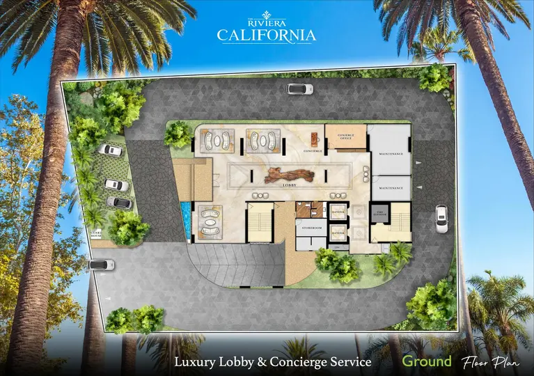 The Riviera California, план этажа 2