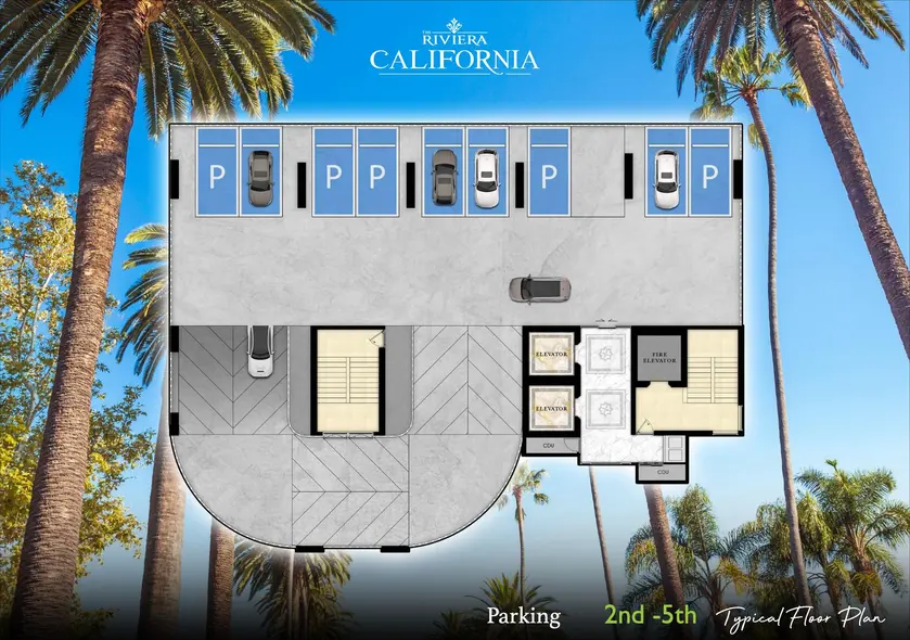 The Riviera California, план этажа 3