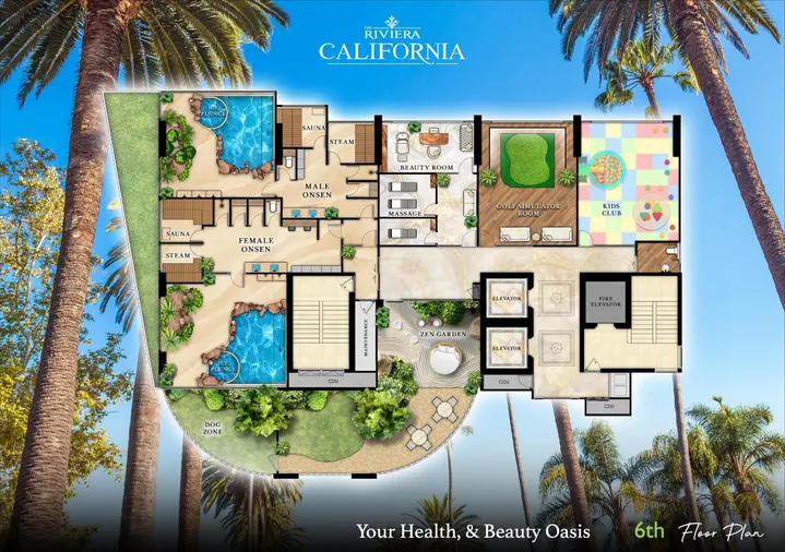 The Riviera California, план этажа 4