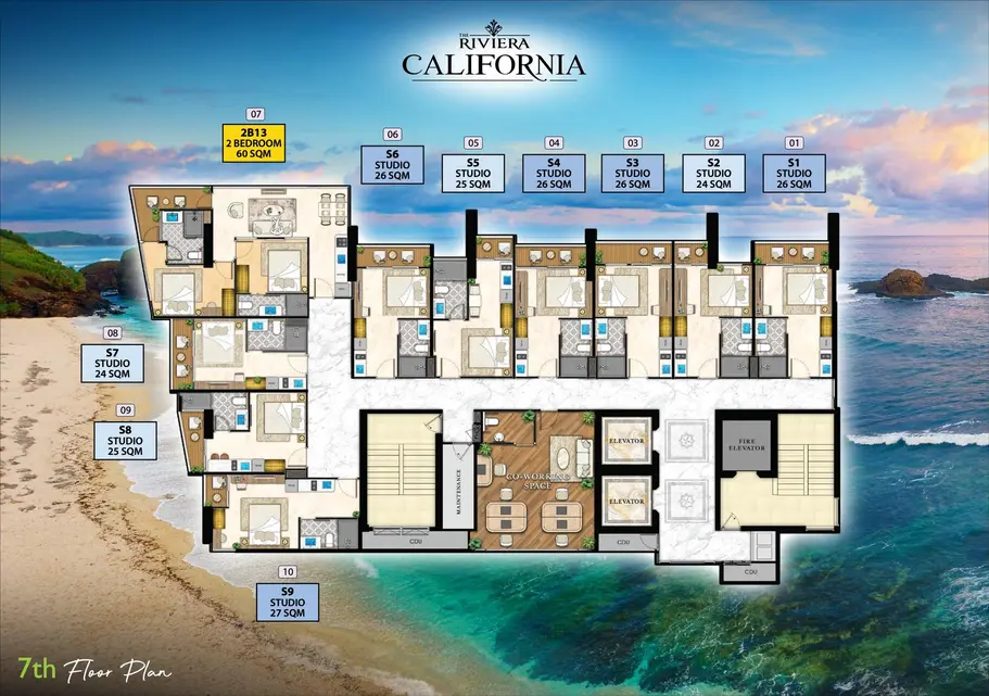 The Riviera California, план этажа 5