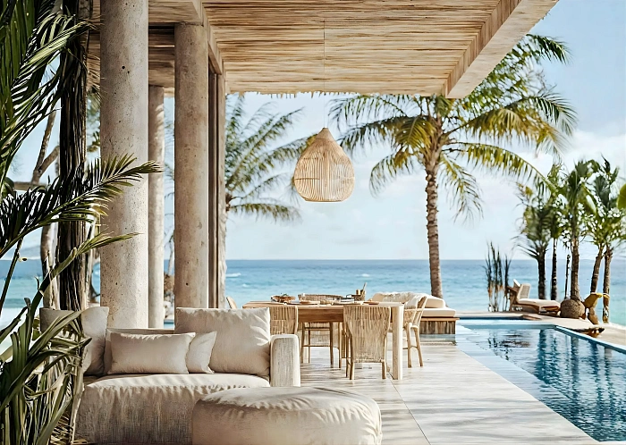 The Riviera Palm Beach, панорамный бассейн