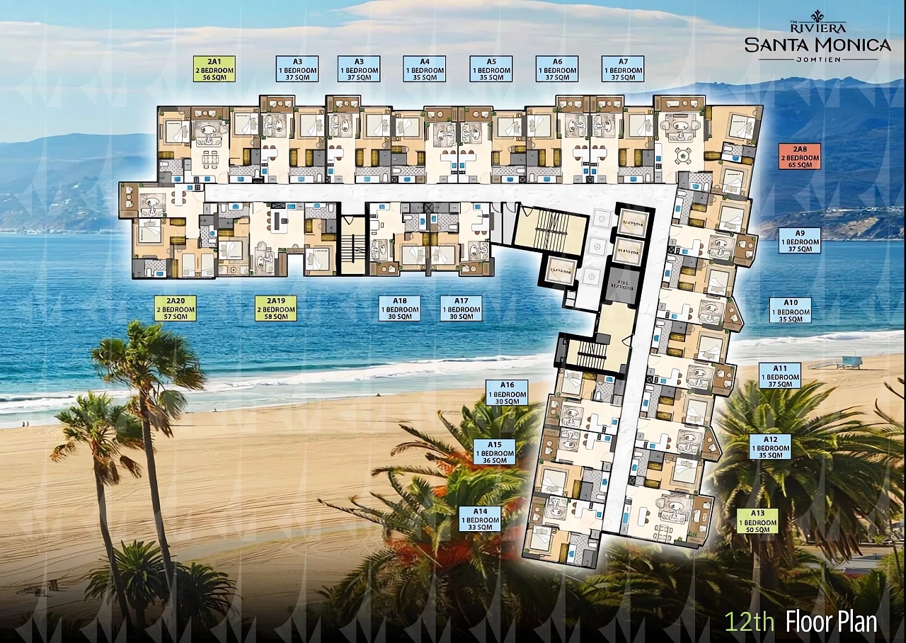 The Riviera Santa Monica, план этажа 5