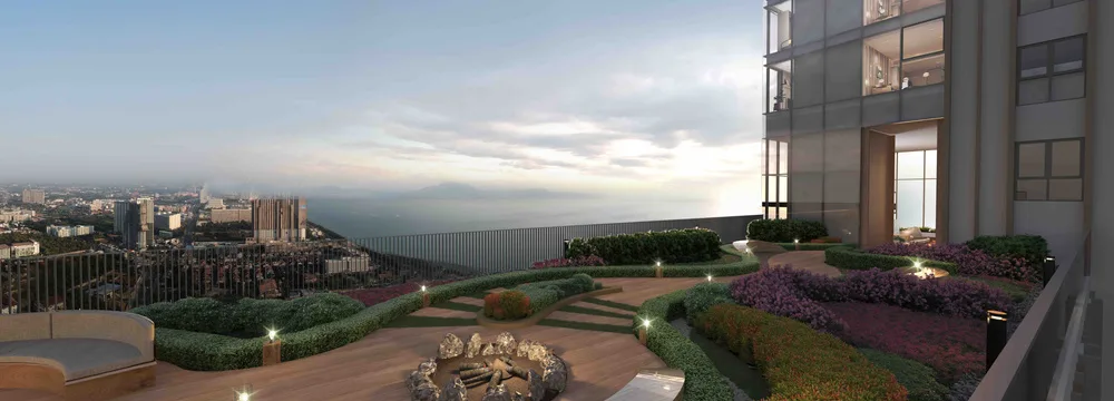 Skypark Lucean, сад на верхнем уровне