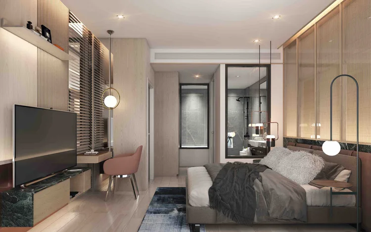 Skypark Lucean, спальня квартиры