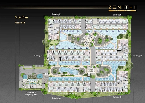Zenith Pattaya II, план третьего этажа