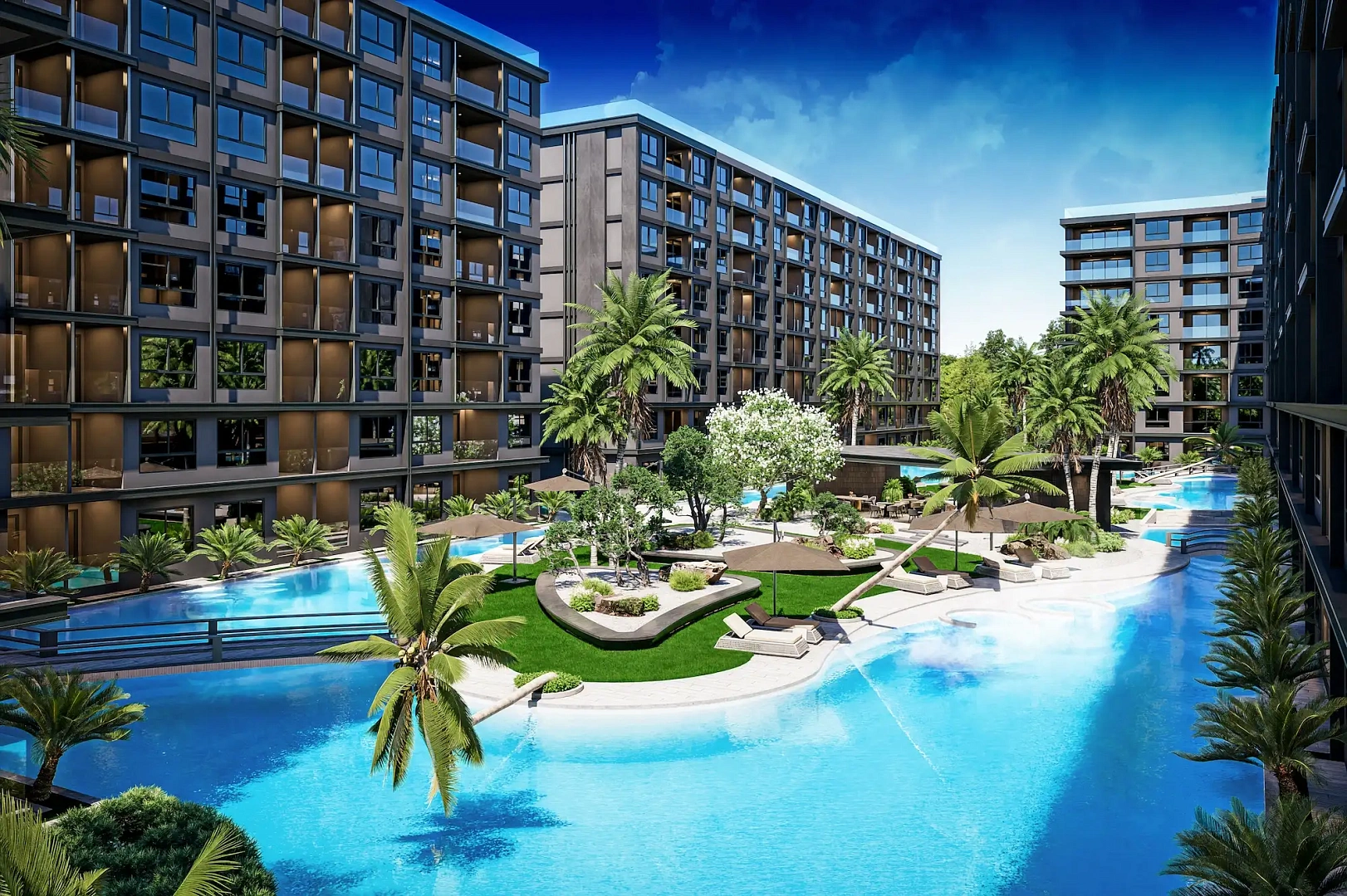 Zenith Pattaya II, корпуса и территория