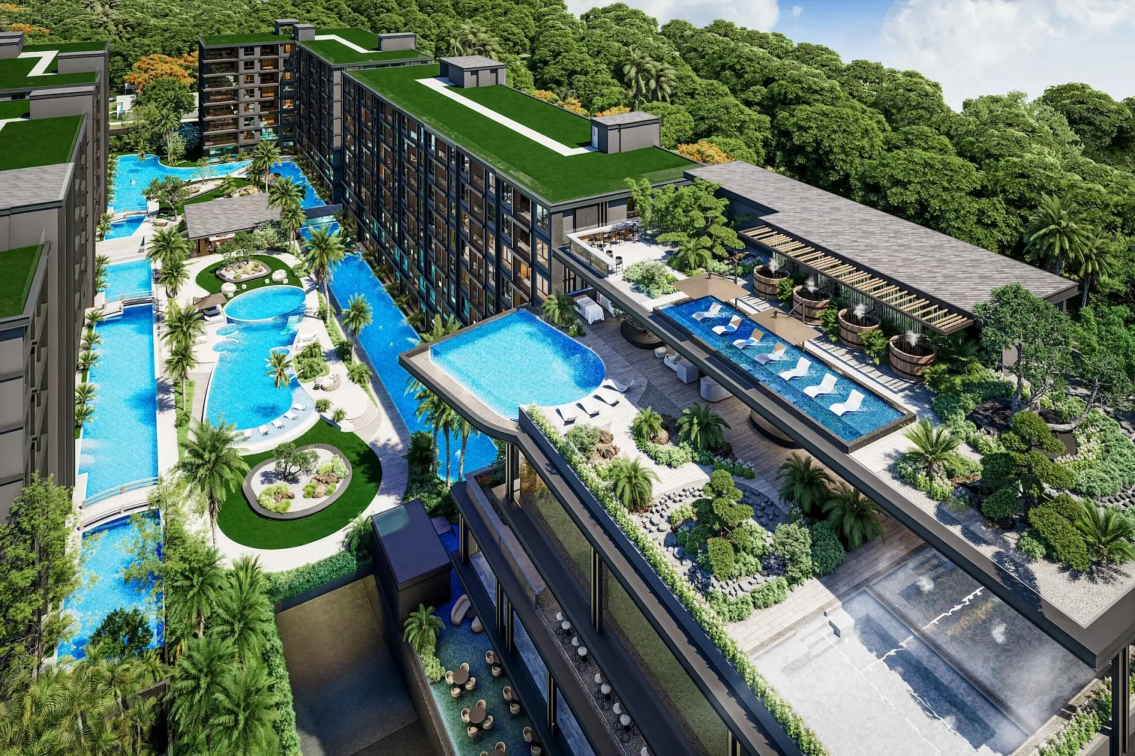 Zenith Pattaya II, бассейн и зона отдыха