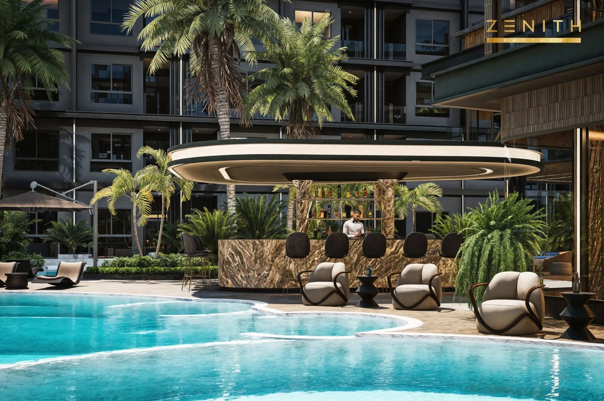 Zenith Pattaya, фитнес-зал