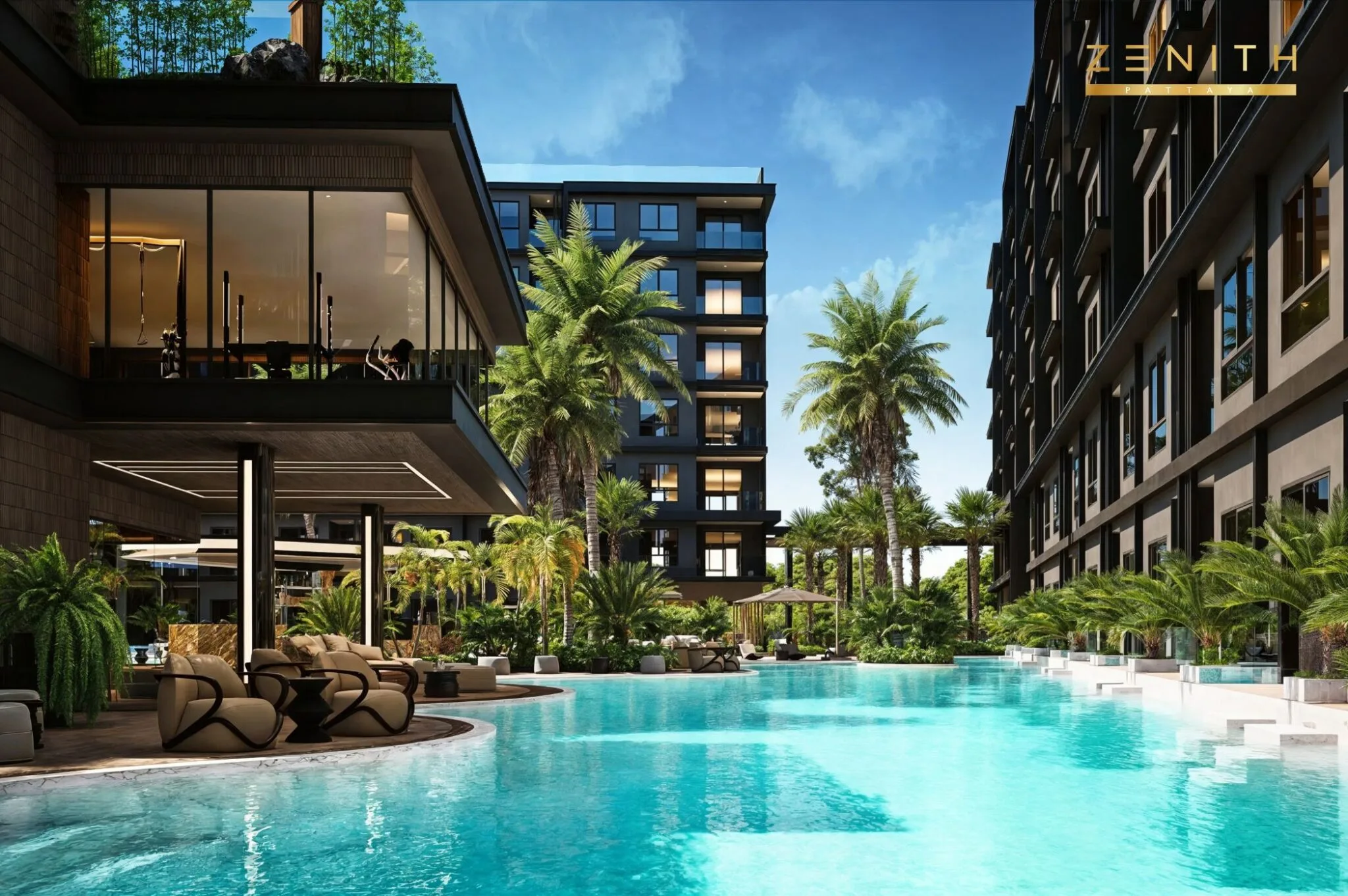 Zenith Pattaya, зелёная территория